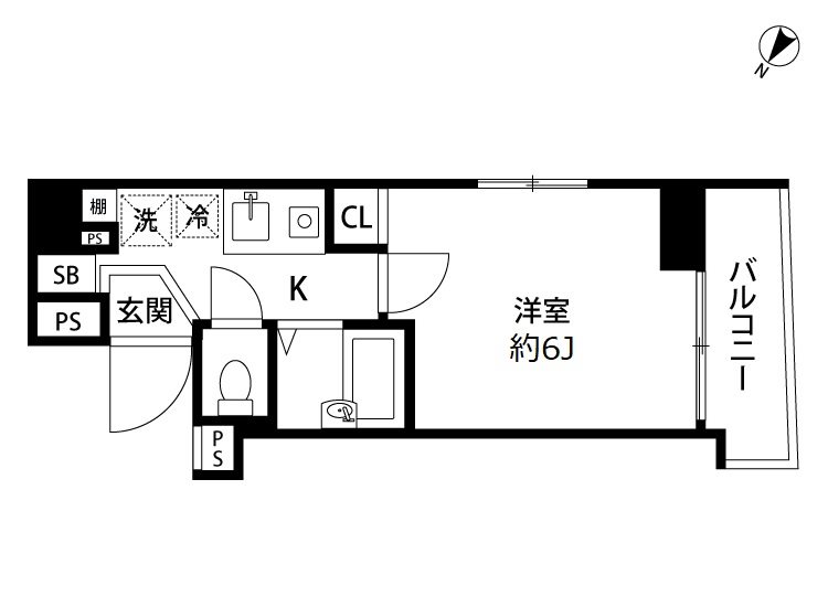 スカイコート文京根津 間取り