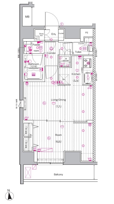 PREMIUM CUBE 上野 間取り