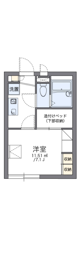 レオパレスデュオ　Ｋ＆Ｉ 間取り