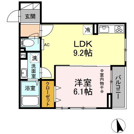 D-room西平山Ａ棟 間取り