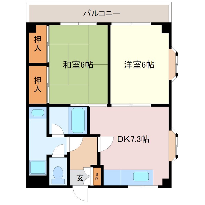 コスモ川久保 間取り