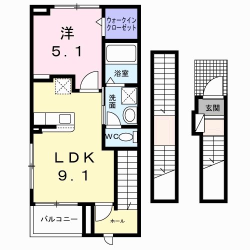 メゾン　サブーリュ 間取り