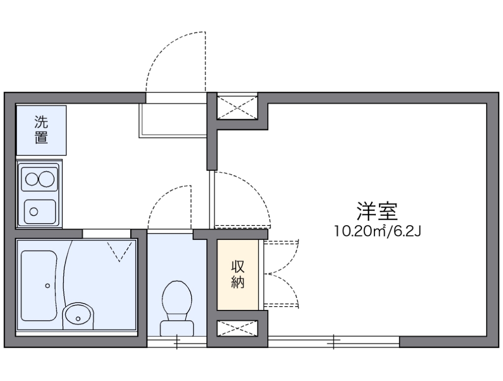 レオパレスフォレストヒル 間取り