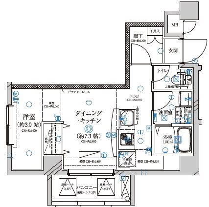 ディアレイシャス押上SKY VILLAGE 間取り