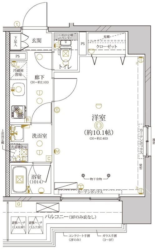 ディアレイシャス大須観音 間取り