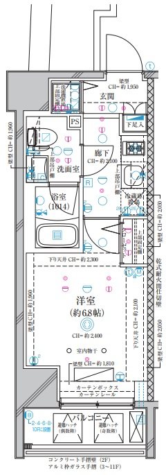 ディアレイシャス横浜吉野町 間取り