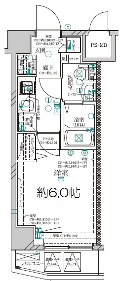 ディアレイシャス横浜サウスパレス 間取り