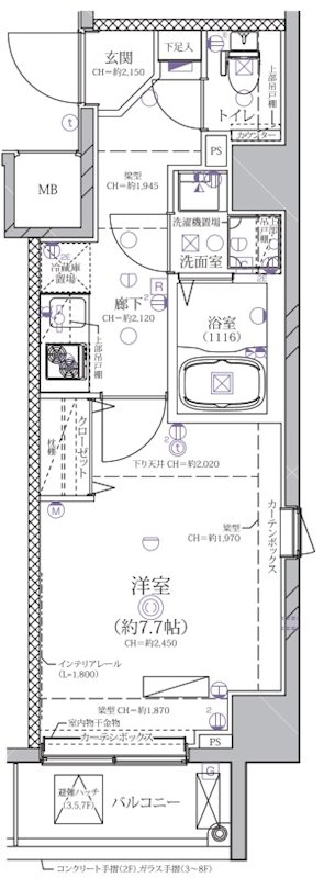 ディアレイシャス押上桜橋 間取り