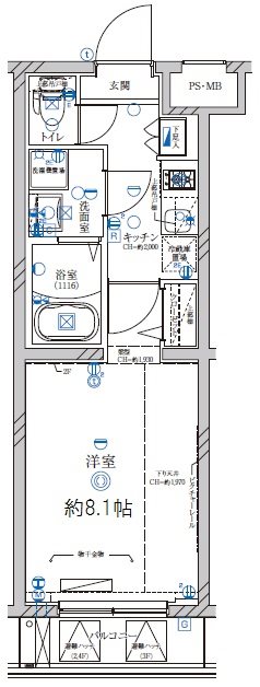 ディアレイシャス池尻大橋 間取り
