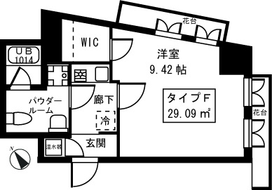 桃園パークマンション 207号室 間取り