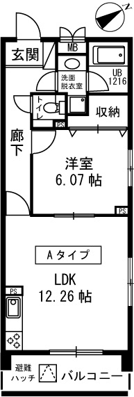 クレールメゾン新井 102号室 間取り