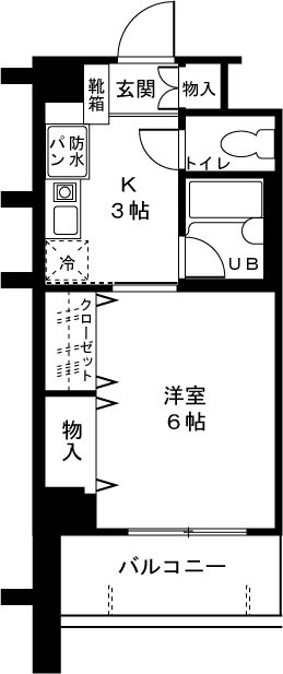 アーバンハイツ土志田 309号室 間取り