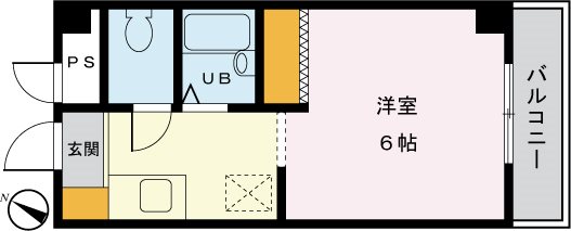 グリーンハイムヴィラながい 102号室 間取り