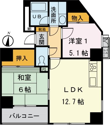 ラフィネITO 間取り図