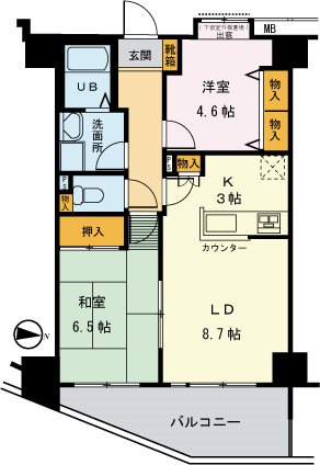 フォーエレメンツ竹の塚 間取り図