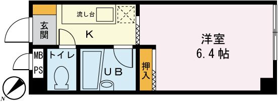 グリーンハイムみやざき 間取り図