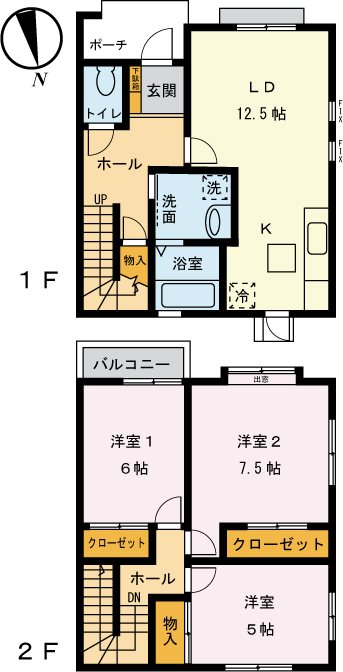 ラヴィル・ヒロ B-1号室 間取り