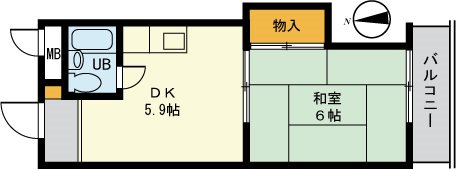グリーンハイムさいとう 303号室 間取り