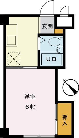 グリーンハイム小池 107号室 間取り