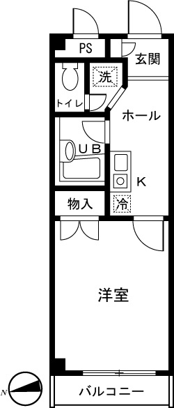 ジュネスシオン 201号室 間取り