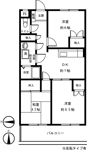 マグノリア千川 106号室 間取り