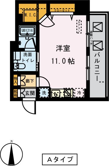 ドムス常盤 902号室 間取り