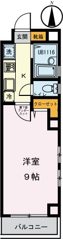 WOOD VILLAGE（ウッドヴィレッジ） 501号室 間取り