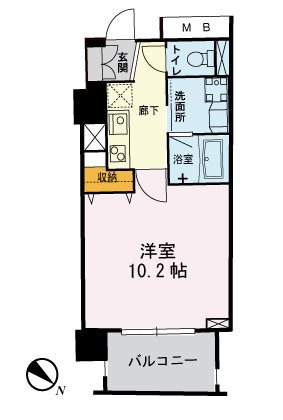 メゾンシンテイⅠ 902号室 間取り