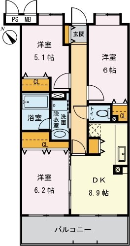 ルシード 202号室 間取り