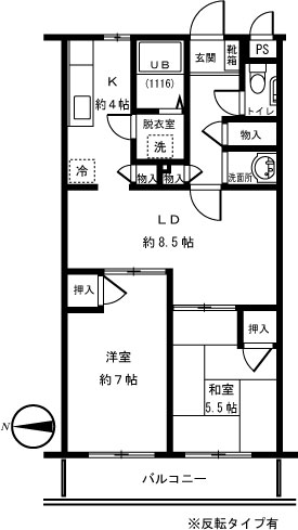 ファミーユ柳沢 204号室 間取り