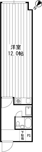 むつみ・エンゼルハイムつつじヶ丘 104号室 間取り