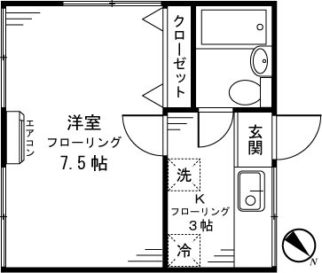 オクト 205号室 間取り
