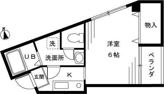 スタジオロワール中野 間取り