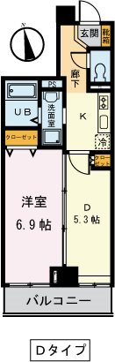Ｓ－ＯＮＥビル 702号室 間取り