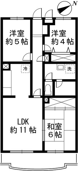 ベルヴィル小金井 101号室 間取り