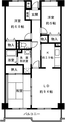 ヴェルジュ・ノール 106号室 間取り