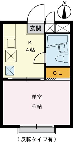 サンシャレイ西新小岩  205号室 間取り