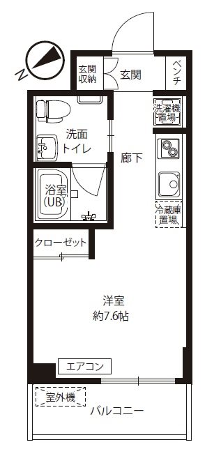 テルザ金沢文庫 203号室 間取り