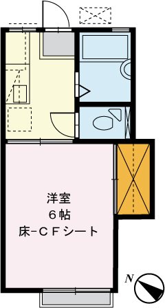 ロータスハイツB棟 201号室 間取り