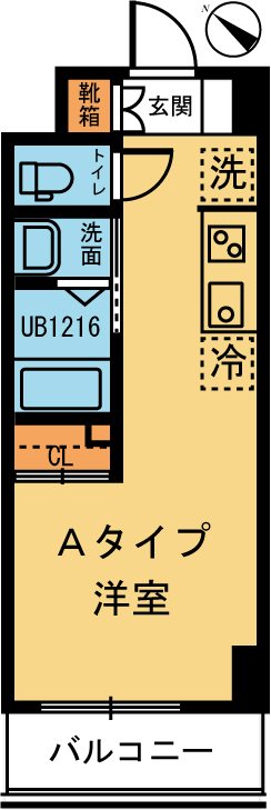 Casa Demantoid（カーサ・デマントイド） 105号室 間取り