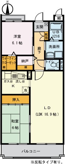 ガーデンハイツ大坂上 204号室 間取り