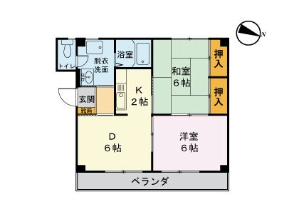 マンション石川 301号室 間取り