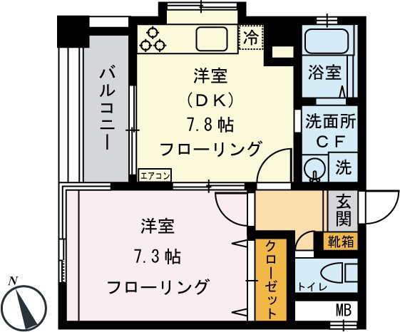 ピアライフ・α    206号室 間取り