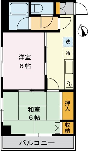 ベルレージュ  105号室 間取り