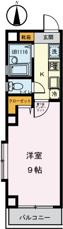 WOOD VILLAGE（ウッドヴィレッジ） 603号室 間取り