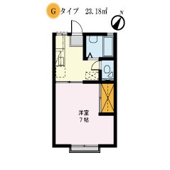 ロータスハイツA棟 204号室 間取り