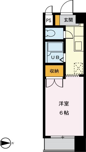 グリーンハイム聖蹟 107号室 間取り