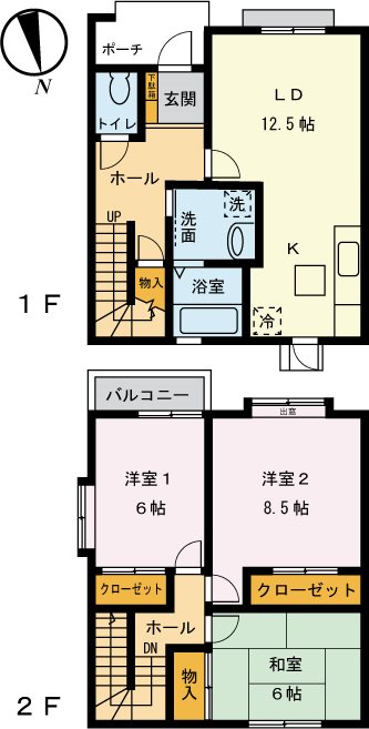 ラヴィル・ヒロ A-４号室 間取り