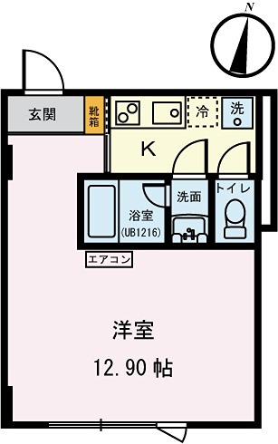 パルク北参道 203号室 間取り