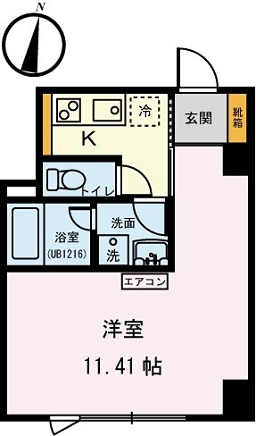 パルク北参道 204号室 間取り